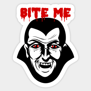 Bite Me Vampire Sticker